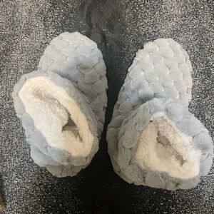 Cozy Gray Kids Slippers